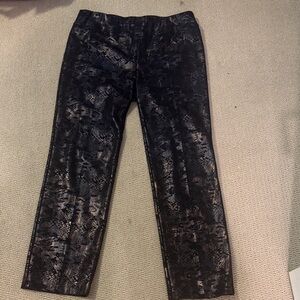 Insight Black and Gold Snake Print Pants- size 16